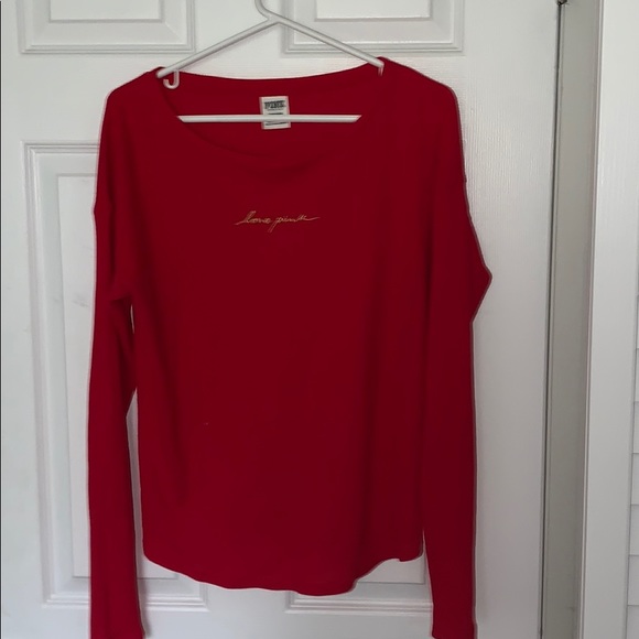 PINK waffle knit top - Picture 1 of 5